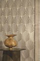 Tapeta naturalna ze wzorem w stylu art-deco Casamance 71818734 Majesté Traversee