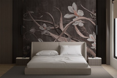 Fototapeta kwiaty i liście Lorenso TPA 0125 0123 00 Arlo