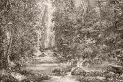 Fototapeta krajobraz natury w stylu vintage Lorenso TPA 0125 0135 02 Mossy