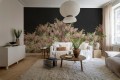 Fototapeta kwiaty bzu Rebel Walls R20920 Syringa Flowers Black Hot Pops