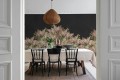 Fototapeta kwiaty bzu Rebel Walls R20920 Syringa Flowers Black Hot Pops