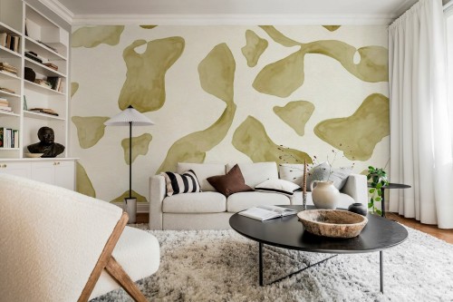 Fototapeta abstrakcyjne kształty Rebel Walls R21158 Abstract Motifs Yellow Hot Pops