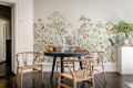 Fototapeta botaniczna Rebel Walls R21193 Songbird Mural White Hot Pops