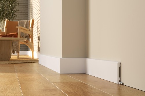 Listwa przypodłogowa malowana -  biała PF100 DuroFit – 10 cm