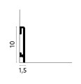 Listwa przypodłogowa malowana -  biała PF100 DuroFit – 10 cm