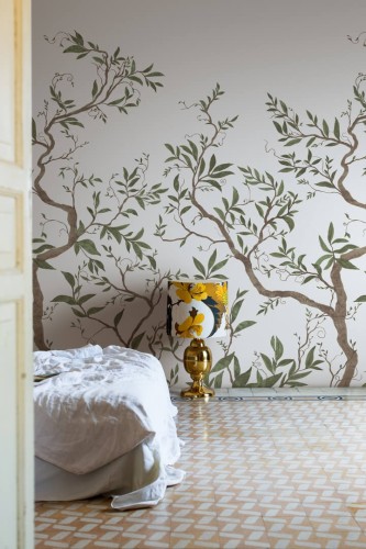 Fototapeta drzewa Rebel Walls R20343 Branches of Dreams White Poetic