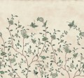 Fototapeta kwiatowe pnącza i motyle Rebel Walls R20361 Whispering Petals Green Poetic