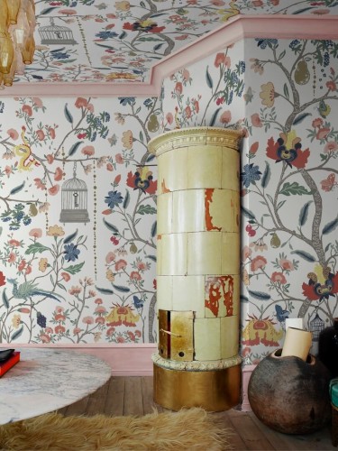 Fototapeta poetycki ogród pełen tajemnic i smoków Rebel Walls R20974 Mystic Garden White Poetic