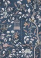 Fototapeta poetycki ogród pełen tajemnic i smoków Rebel Walls R20975 Mystic Garden Dark Blue Poetic