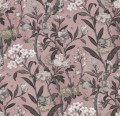 Fototapeta botaniczna vintage Rebel Walls R20983 Winding Bloom Pink Poetic