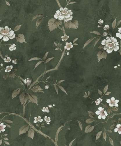 Fototapeta romantyczne kwiaty Rebel Walls R20986 Poetic Flora Green Poetic