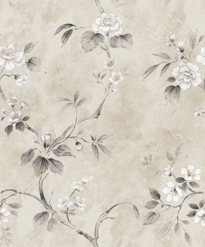 Fototapeta romantyczne kwiaty Rebel Walls R20987 Poetic Flora Beige Poetic