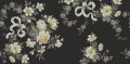Fototapeta kwiatowa girlanda Rebel Walls R20992 Vintage Bow Black Poetic