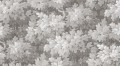 Fototapeta liście w stylu gobelinowym Rebel Walls R21354 Vintage Foliage Gray Poetic