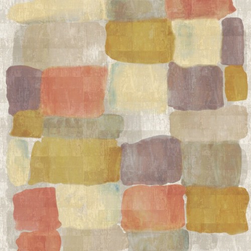 Mural abstrakcyjny na splocie z rafii Elitis VP 964 02 Palette Atelier D'artiste II