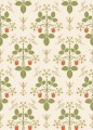 Tapeta roślinny ornament z truskawkami Cole & Son 127/2008 Strawberry Classics Collection Vol.I
