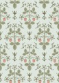 Tapeta roślinny ornament z truskawkami Cole & Son 127/2012 Strawberry Classics Collection Vol.I
