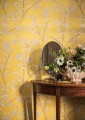 Tapeta roślinna w stylu chinoiserie Cole & Son 127/3017 Roseberry Classics Collection Vol.I