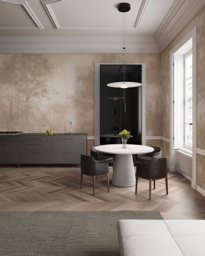 Fototapeta subtelny krajobraz natury Inkiostro Bianco SAKAMI INKIIKH2501 Monochrome