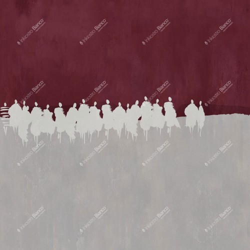 Fototapeta malarska abstrakcja Inkiostro Bianco STRENGTH INKNPIA2502A Monochrome