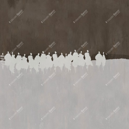 Fototapeta malarska abstrakcja Inkiostro Bianco STRENGTH INKNPIA2503A Monochrome