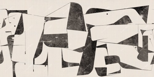 Fototapeta geometryczna nowoczesna Inkiostro Bianco STROKES INKLNLT2501 Monochrome