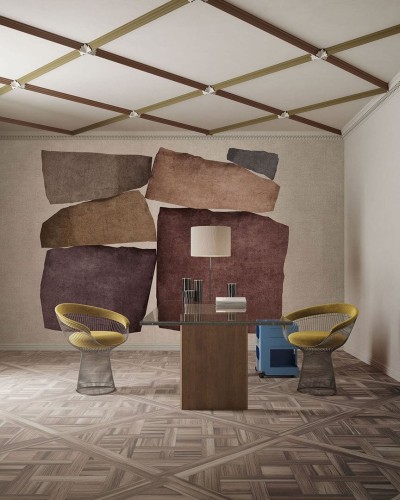 Fototapeta nowoczesna abstrakcyjna Inkiostro Bianco SUBTERRANEA INKITTI2502 Monochrome