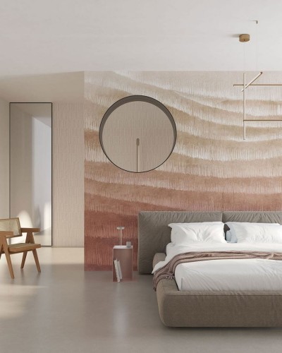 Fototapeta artystyczne falujące warstwy Inkiostro Bianco VEILS III INKUDEL2501 Monochrome