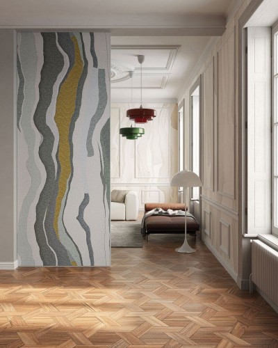 Fototapeta geometryczno-abstrakcyjna Inkiostro Bianco XILUM INKKPSI2501 Monochrome