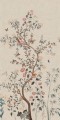 Fototapeta botaniczna w stylu chinoiserie Sandberg S10588 Eleonora Misty Blue Herbarium