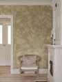 Fototapeta ptaki w bujnym bambusowym gaju Sandberg S10596 Celeste Mural Beige Herbarium