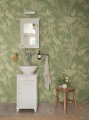 Fototapeta ptaki w bujnym bambusowym gaju Sandberg S10597 Celeste Mural Green Herbarium
