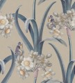 Fototapeta kwiaty i motyle Sandberg S10601 Lilian Blue Herbarium