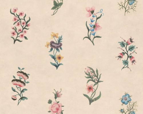 Fototapeta delikatne kwiaty vintage Sandberg S10608 Victoria Colorful Herbarium