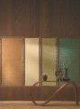 Tapeta płótno imitujące japońskie maty Casamance 75344894 Tatami Le Jacquard