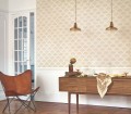Tapeta eleganckie wachlarze z kwiatami Casadeco HETA 201191324 Wallace Heritage