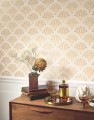 Tapeta eleganckie wachlarze z kwiatami Casadeco HETA 201191324 Wallace Heritage
