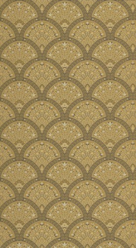 Tapeta eleganckie wachlarze z kwiatami Casadeco HETA 201192510 Wallace Heritage
