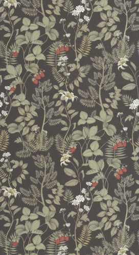 Tapeta botaniczna Casadeco HETA 201219817 Strawberry Field Heritage