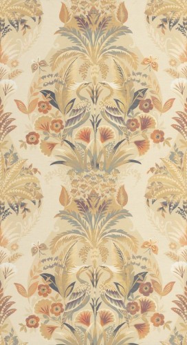 Tapeta vintage z roślinami i ptakami Casadeco HETA 201221900 Whisper Heritage