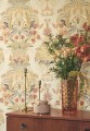 Tapeta vintage z roślinami i ptakami Casadeco HETA 201221900 Whisper Heritage
