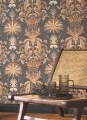 Tapeta vintage z roślinami i ptakami Casadeco HETA 201229411 Whisper Heritage