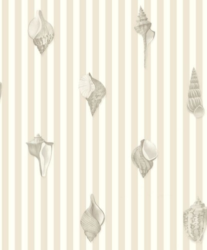 Tapeta paski i muszle Casadeco SEAS 201521313 Noirmoutier Seaside