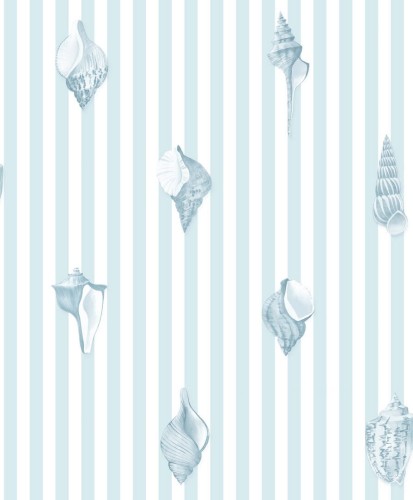 Tapeta paski i muszle Casadeco SEAS 201526262 Noirmoutier Seaside