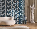 Tapeta tekstylna z haftowanym wzorem Casamance 71630230 Monodie Linessence 2