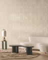 Tapeta tekstylna z haftem geometrycznym Casamance 71690100 Sensation