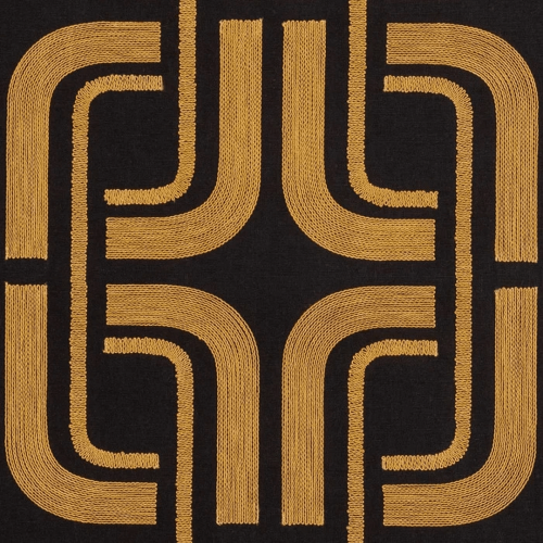 Tapeta tekstylna z haftem geometrycznym Casamance 71690304 Sensation