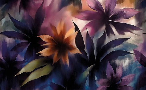 Fototapeta kwiatami w stylu malarskim London Art 25004-02 Nocturnal Rhapsody Exclusive Wallpaper 2025