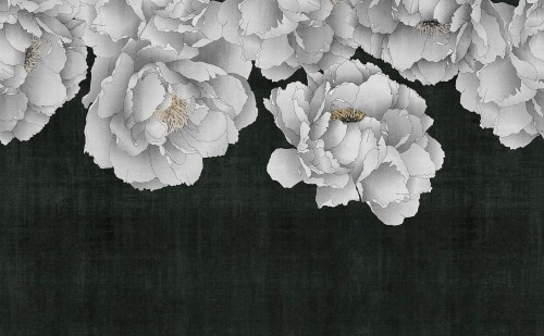 Fototapeta rysowane kwiaty London Art 25041-04 Oriental Flowers Exclusive Wallpaper 2025
