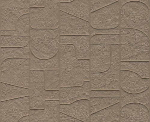Tapeta tekstylna zaokrąglone linie 3D Arte Arcane 23913 Terra